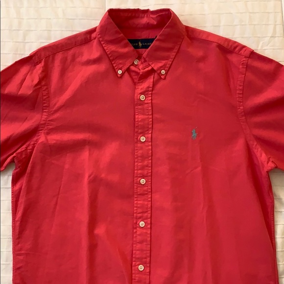 Coral Pink Classic Fit Button Down - Ralph Lauren - Picture 1 of 6
